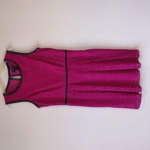 Enfocus Studio Fuschia Lace Sleeveless Dress Women's Size 12